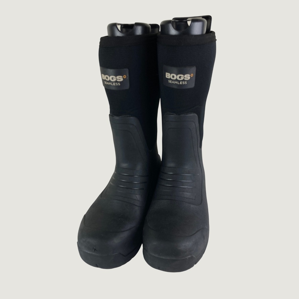 Bogs Stockman II CT Work Boots Mens 10 Black Composite Toe Waterproof